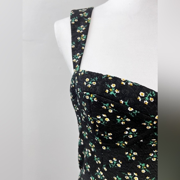 Hutch Anthropologie Ditsy Floral Print Corset Mini Dress Size Medium - Picture 5 of 15
